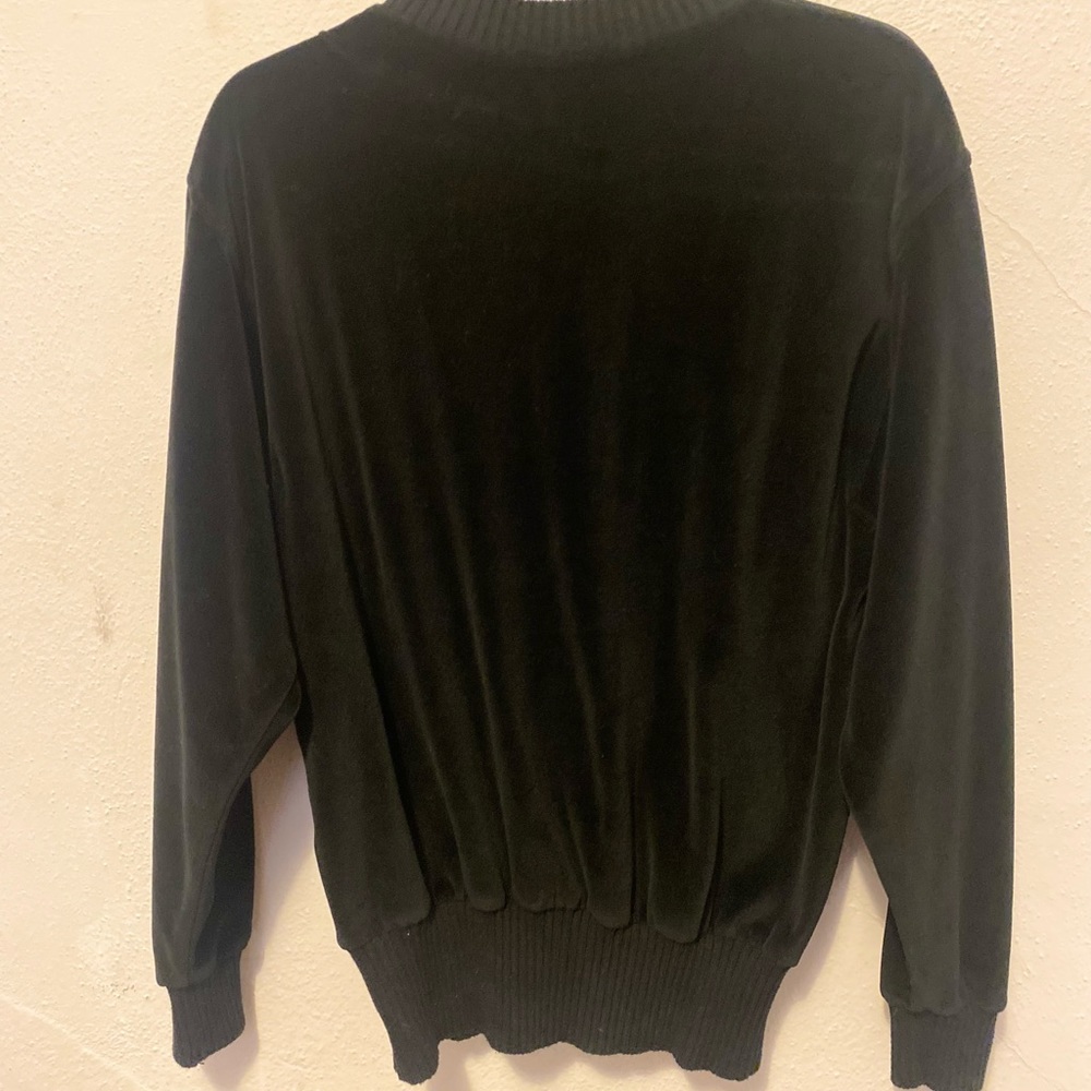 Vintage LizSport: black velvet top